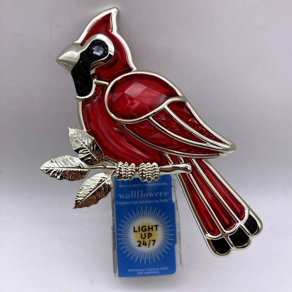 Bath & Body Works Red Cardinal Wallflower Plug-In Home Diffuser Night Light